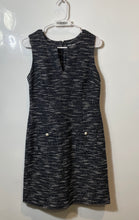 Load image into Gallery viewer, Karl Lagerfeld Womens Black White Sleeveless Sheath Dress Size 6
