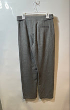Load image into Gallery viewer, Zara Womens Gray Flat Front Pockets Adjustable Waist Paperbag Pants Size Small
