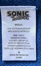 Load image into Gallery viewer, Sega Boys Blue Long Sleeve Sonic The Hedgehog Pullover Sweater Size Medium

