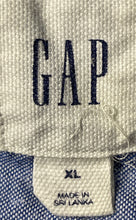 Load image into Gallery viewer, Gap Mens Blue Long Sleeve Collared Front Single Pocket Button-Up Shirt Size XL
