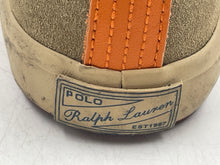 Load image into Gallery viewer, Authentic Polo Ralph Lauren Kids Beige Round Toe Sneaker Shoes Size 10 Stained
