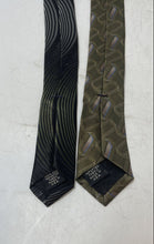 Load image into Gallery viewer, Set Of 2 Pcs Murano Mens Multicolor Printed Silk Keeper Loop Pointed Tie One Sz
