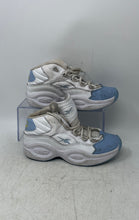 Load image into Gallery viewer, Reebok Boys Question Mid HR1064 Light Blue White Lace-Up Basketball Shoes Size 2
