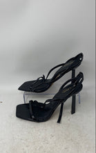 Load image into Gallery viewer, Aldo Womens Scintilla Black Open Toe Adjustable Strappy Heels Size 8.5

