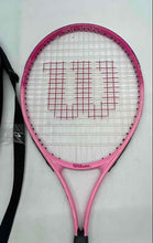 Load image into Gallery viewer, Wilson Burn Pink Junior Lightweight Tennis Racket With Handle Grip In Case
