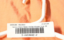 Load image into Gallery viewer, Calvin Klein Womens Orange Crew Neck Activewear Tank Top Size 2X
