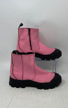 Load image into Gallery viewer, Zara Kids Black Pink Round Toe Ankle Side Zip Rain Boots Size EUR 36
