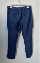 Load image into Gallery viewer, Banana Republic Womens Blue Flat Front Slash Pockets Avery Ankle Pants Size S
