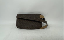Load image into Gallery viewer, Michael Kors Womens Brown Signature Print Zipper Belt Bag &amp; Fanny Pack
