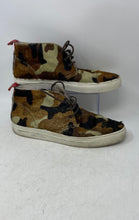 Load image into Gallery viewer, Del Toro Mens Brown Camo Pony Hair Lace-Up Chukka Sneaker Shoes Size 10
