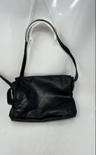 Load image into Gallery viewer, Nine West Womens Black Leather Adjustable Strap Shoulder Crossbody Bag
