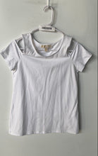 Load image into Gallery viewer, Michael Kors Womens White Cold-Shoulder Short-Sleeve Blouse Top Size Small
