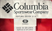 Load image into Gallery viewer, Columbia Womens Red Black Long Sleeve Pockets Full-Zip Rain Jacket Size Small
