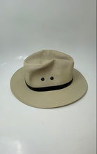 Load image into Gallery viewer, Tombstone Mens Beige Explorer Straw At The Head Of The World! Cowboy Hat Size S
