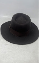 Load image into Gallery viewer, Indiana Jones Mens Brown Wool Ribbon Band Bow Wide Brim Fedora Hat Size Medium

