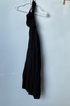 Load image into Gallery viewer, Forever 21 Womens Black Sleeveless Halter Neck Open Back Tiered Maxi Dress Sz M
