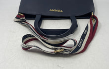 Load image into Gallery viewer, Tommy Hilfiger Womens Blue Inner Pockets Double Handle Shoulder Handbag
