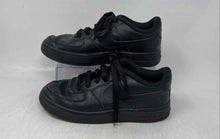 Load image into Gallery viewer, Nike Kids Air Force 1 Low Black Leather Lace-Up Low Top Sneaker Shoes Size 5Y
