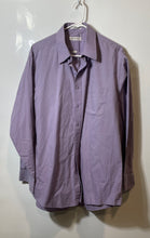 Load image into Gallery viewer, Pierre Cardin Mens Purple Long Sleeve Collared Formal Dress Shirt Size 17
