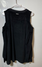 Load image into Gallery viewer, Michael Kors Womens Black Cold-Shoulder Round Neck Blouse Top Size Large
