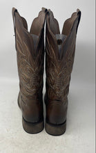 Load image into Gallery viewer, Rollda Womens NZX36 Brown Square Toe Pull-On Cowgirl Western Boots Size 9.5
