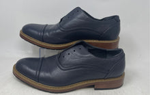Load image into Gallery viewer, Perry Ellis Mens Dark Blue Low Top Oxford Dress Shoes Size 10.5 No Laces
