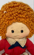 Load image into Gallery viewer, Knickerbocker Vintage Style 1982 Yarn Hair Little Orphan Annie Rag &amp; Cloth Doll

