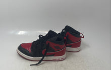 Load image into Gallery viewer, Nike Kids Air Jordan 1 Mid DM9651-001 Black Red Lace-Up Sneaker Shoes Size 11.5C
