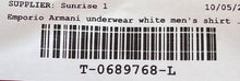 Load image into Gallery viewer, Emporio Armani Mens White Cotton Short Sleeve V-Neck T-Shirt Size Small
