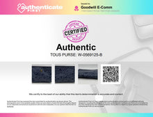 Load image into Gallery viewer, Authentic Tous Womens Gray Black Printed Inner Pocket Clutch Purse Damaged
