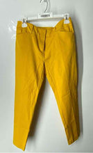 Load image into Gallery viewer, Seventh Avenue New York &amp; Company Womens Yellow Skinny Leg Trouser Pants Size 6
