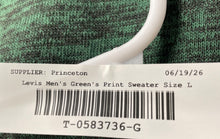 Load image into Gallery viewer, Levi's Mens Green Space Dye Long Sleeve Relaxed Fit Cardigan Sweater Size L
