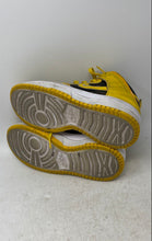 Load image into Gallery viewer, Nike Womens Dunk High Up DH3718-001 Yellow Black Lace-Up Sneaker Shoes Size 7.5
