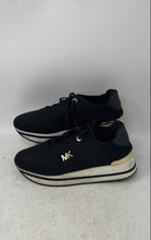 Load image into Gallery viewer, Michael Kors Womens Monique Knit Black Low Top Lace-Up Sneakers Shoes Size 6M
