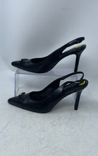 Load image into Gallery viewer, Lauren Ralph Lauren Womens Sienna Black Leather Buckle Pump Heels Size 9B
