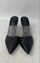 Load image into Gallery viewer, Calvin Klein Womens Graycie Black Pointed Toe Slip-On High Mule Heels Size 10M
