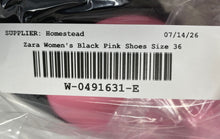 Load image into Gallery viewer, Zara Kids Black Pink Round Toe Ankle Side Zip Rain Boots Size EUR 36
