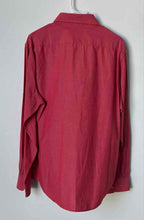 Load image into Gallery viewer, Banana Republic Mens Red Long Sleeve Collared Regular Fit Button-Up Shirt Size L
