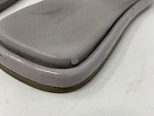 Load image into Gallery viewer, Authentic Tory Burch Womens Gray Slide Sandals Size 7M Worn Dirty Damaged
