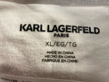 Load image into Gallery viewer, Karl Lagerfeld Womens White Long Sleeve Round Neck Pullover Sweater Size XL
