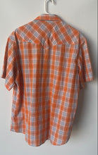 Load image into Gallery viewer, Wrangler Mens Multicolor Plaid Short Sleeve Pockets Snap Button-Up Shirt No Size
