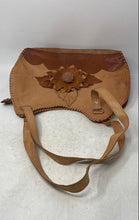 Load image into Gallery viewer, Paulette Womens Brown Leather Double Handle Travel Tote Handbag

