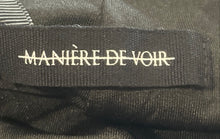 Load image into Gallery viewer, Maniere De Voir Womens Black Eyelet Compression Leggings Pants Size 10

