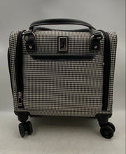 Load image into Gallery viewer, London Fog Unisex Black White Houndstooth Print Retractable Handle Trolley Bag
