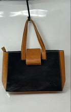 Load image into Gallery viewer, ASR Collection Womens Black Brown Double Handle Shoulder Handbag
