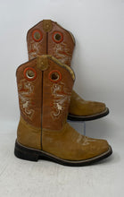 Load image into Gallery viewer, Unbranded Womens Brown Leather Square Toe Cowgirl Western Boots Size 7
