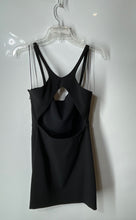 Load image into Gallery viewer, Zara Womens Black Wide Strap Sleeveless Cut-Out Mini Dress Size Medium
