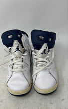 Load image into Gallery viewer, Nike Kids Air Jordan 6 White Blue Lace-Up Sneakers Shoes Size 2Y
