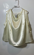 Load image into Gallery viewer, J. Taylor Womens Beige Satin Sleeveless Round Neck Pullover Tank Top Size 24W
