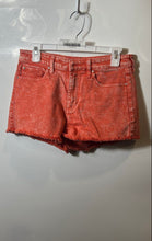 Load image into Gallery viewer, Guess Womens Orange 5-Pocket Design Belt Loops Button Front Cut-Off Shorts Sz 27
